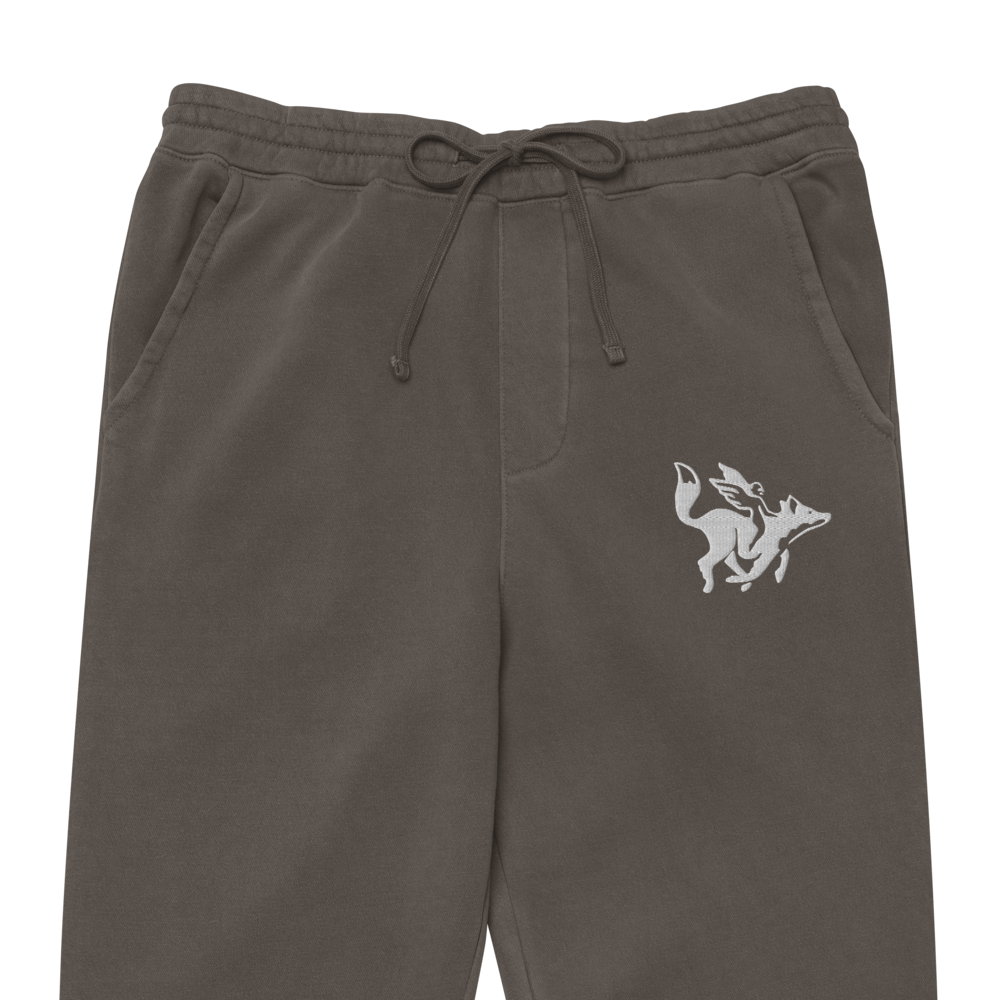 Embroidered Raposa Coffee Unisex Premium Sweatpants