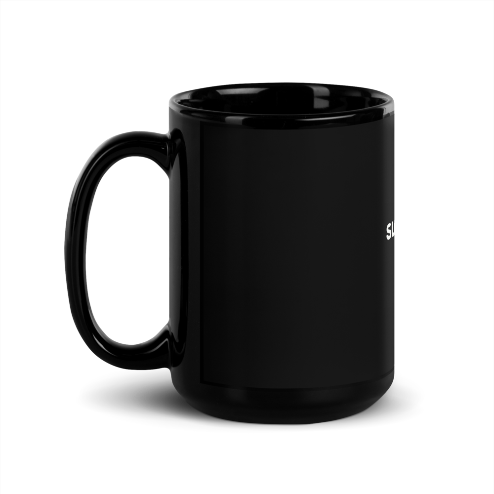 Black Glossy Mug — view 2
