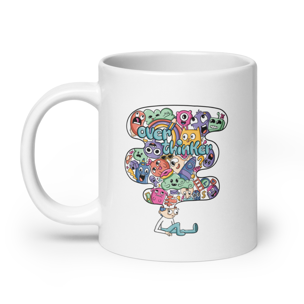 Over Thinker Mug — view 5