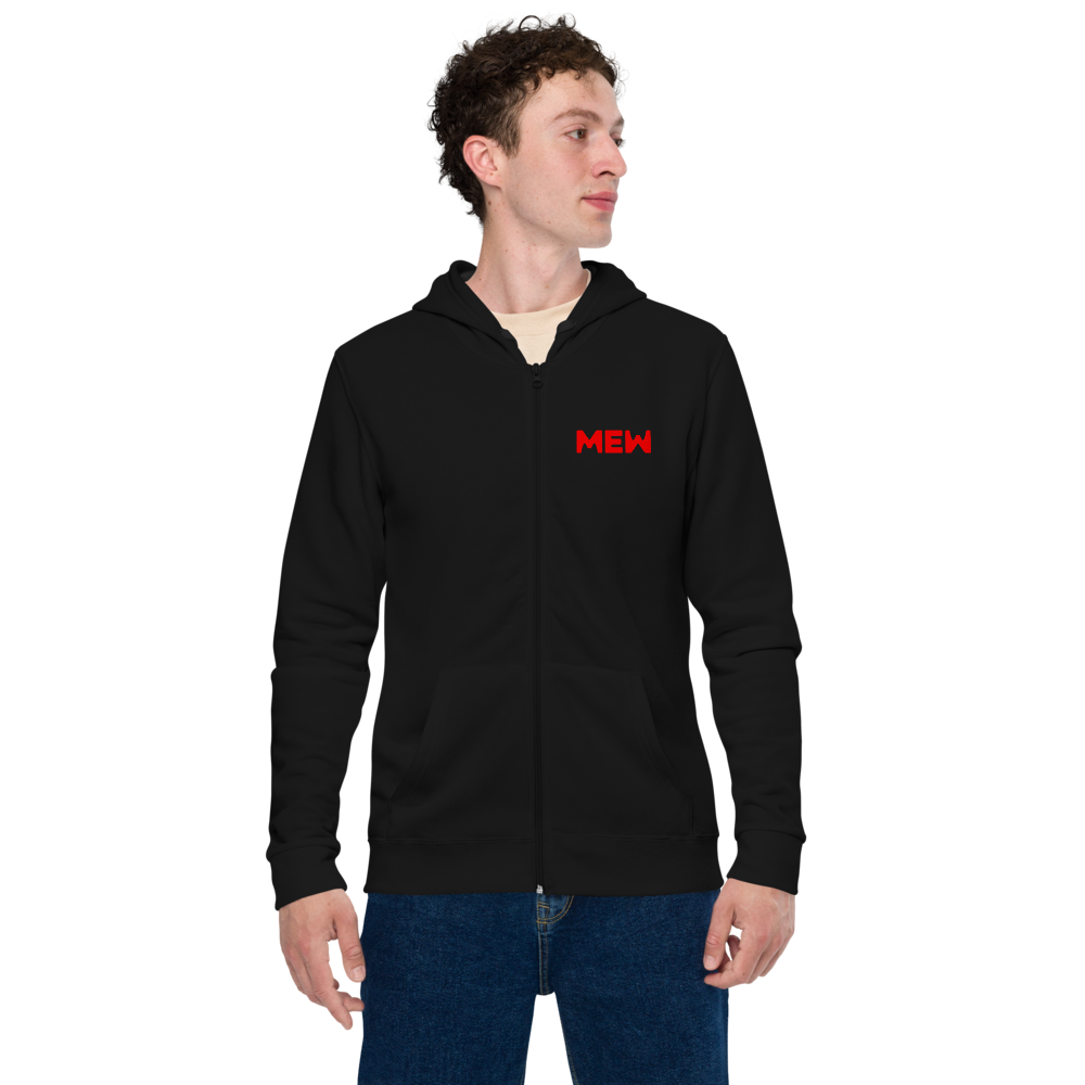 mew crew zip hoodie