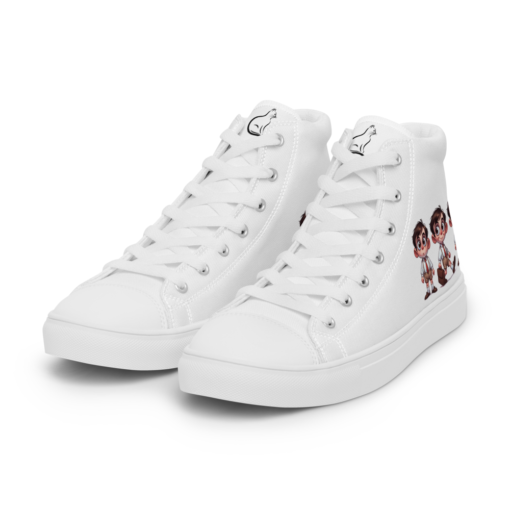 3 Sprouts Men's High Top Canvas Shoes