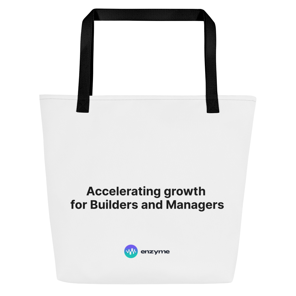 Enzyme Large Tote Bag w/ Pocket
