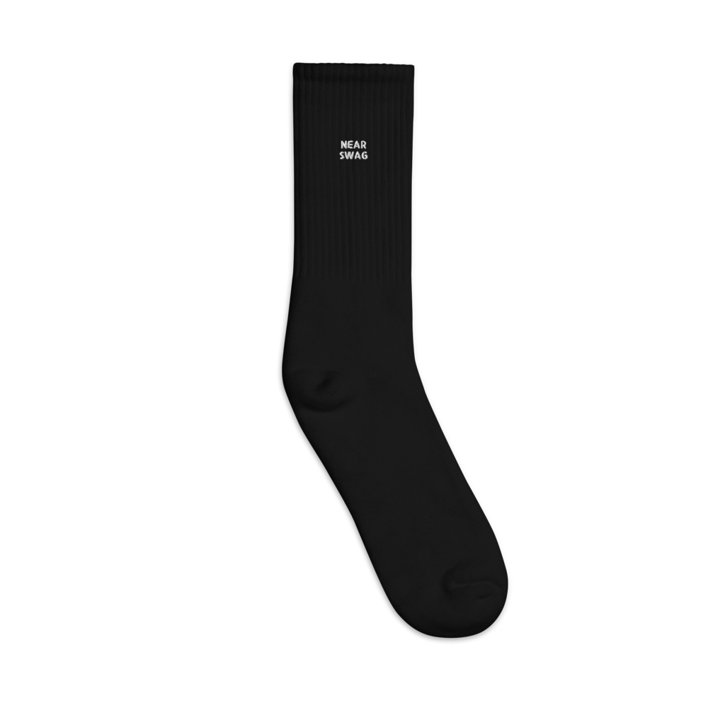 Near Swag Embroidered Crew Socks
