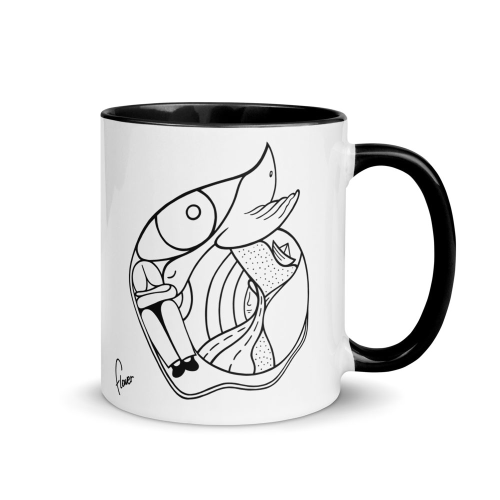 Ceramic Coffee Mug by Flower (exclusive illustration)