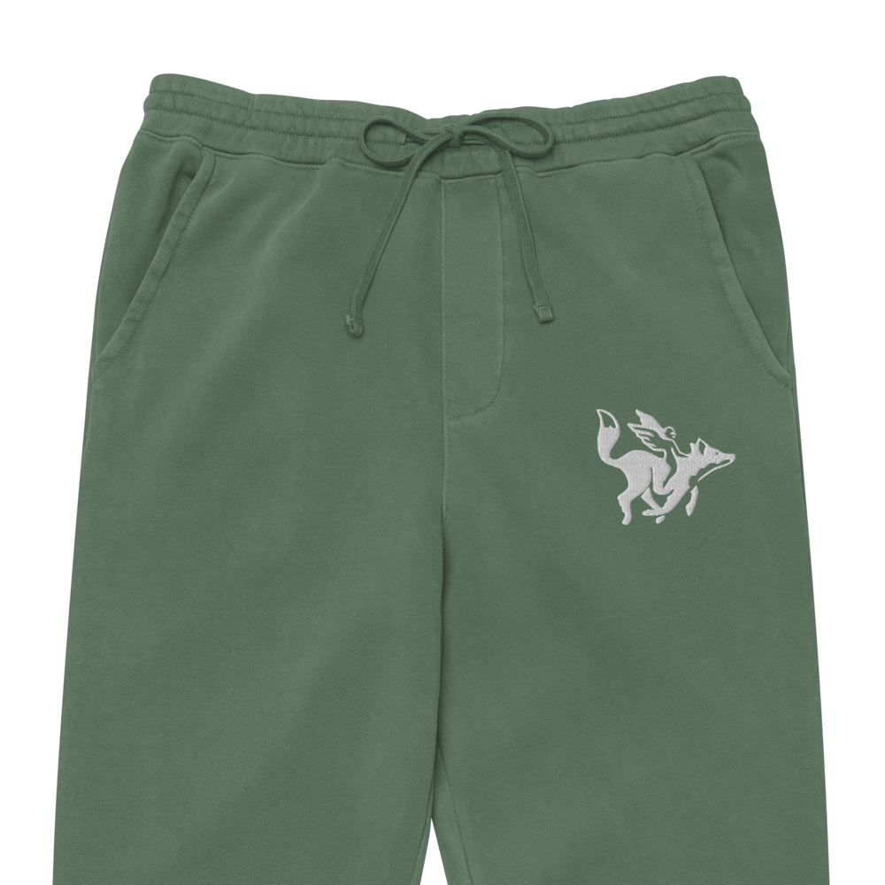 Embroidered Raposa Coffee Unisex Premium Sweatpants