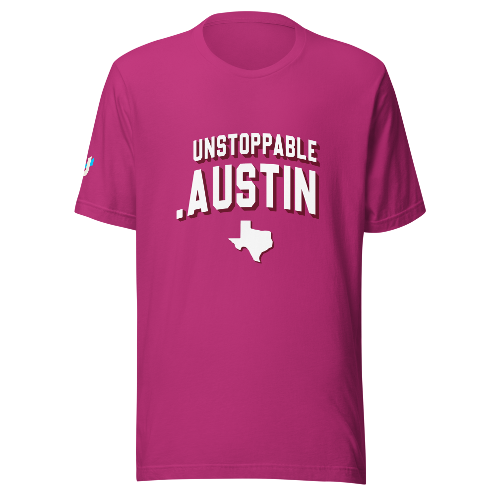 Unisex Unstoppable.Austin Tee - Berry Edition