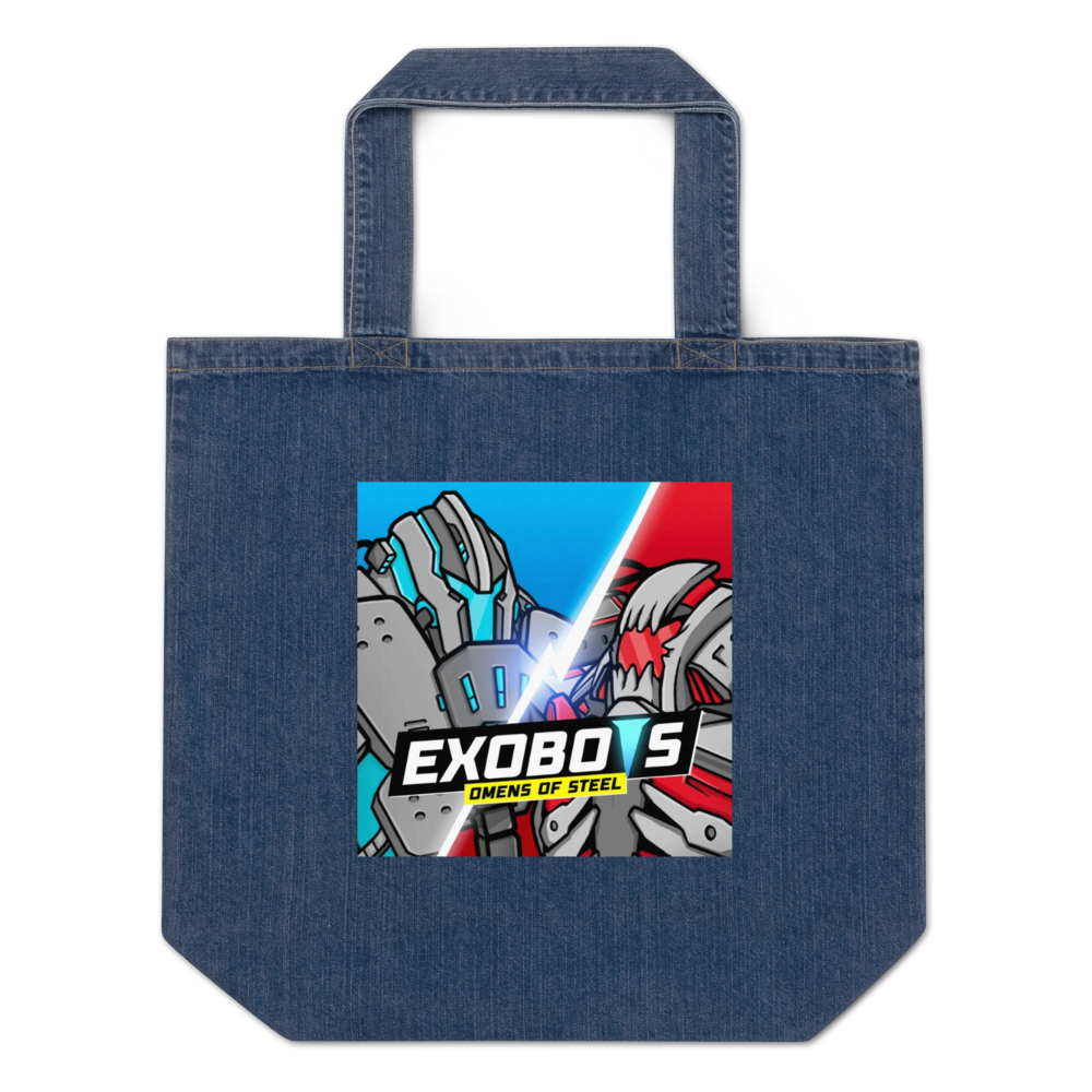 ExoBots Organic Denim Tote Bag | Mantis M196