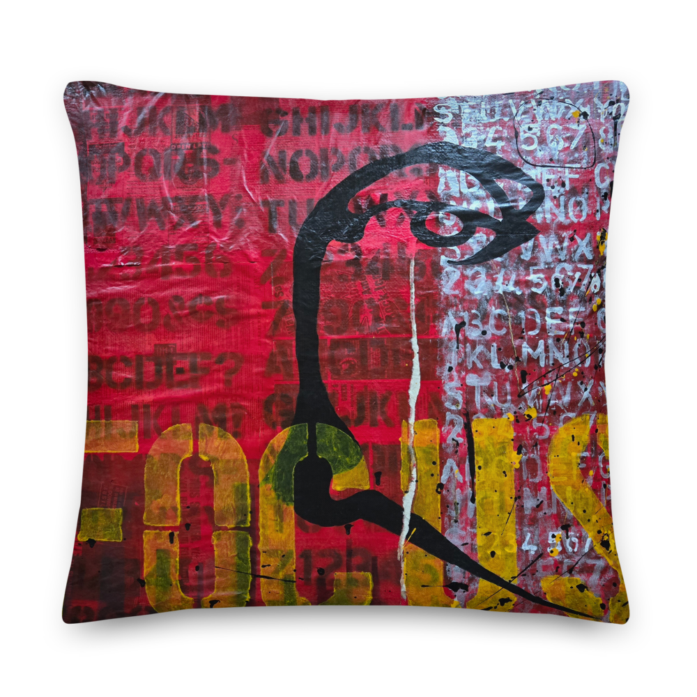 Tyson Hall  Premium Pillow with Focus Artwork
