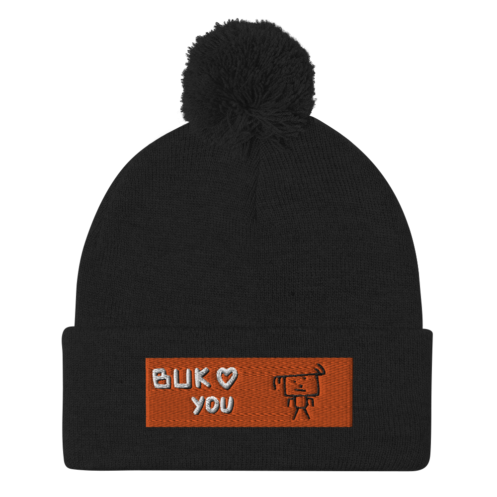 Pom-Pom Knit Cap by BUK