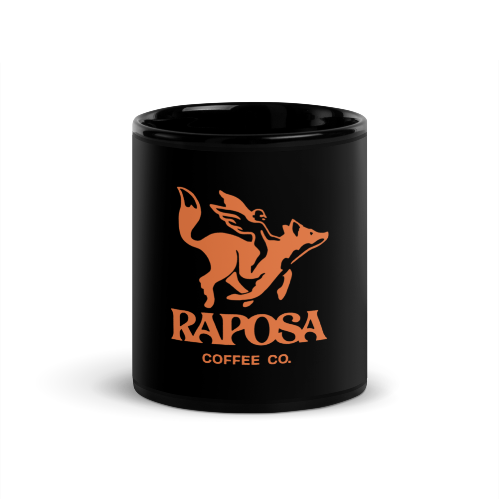 Raposa Caffee Black Glossy Mug